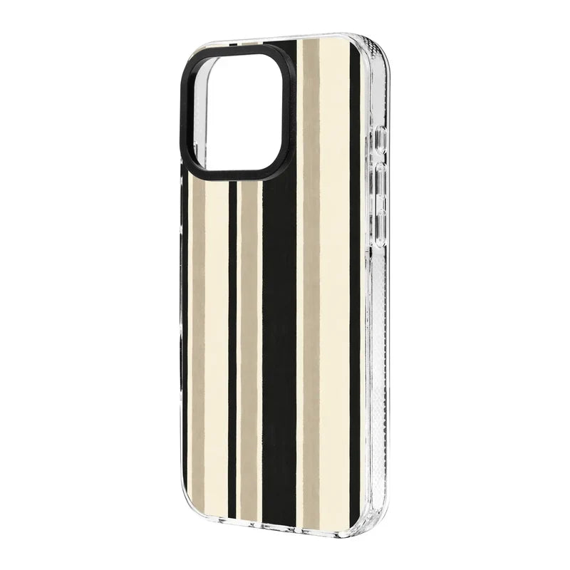Timeless Stripes-Clear Kılıf Magsafe Özellikli - Iphone 16E