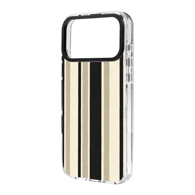 Timeless Stripes-Clear Kılıf Magsafe Özellikli - Iphone 17 Pro