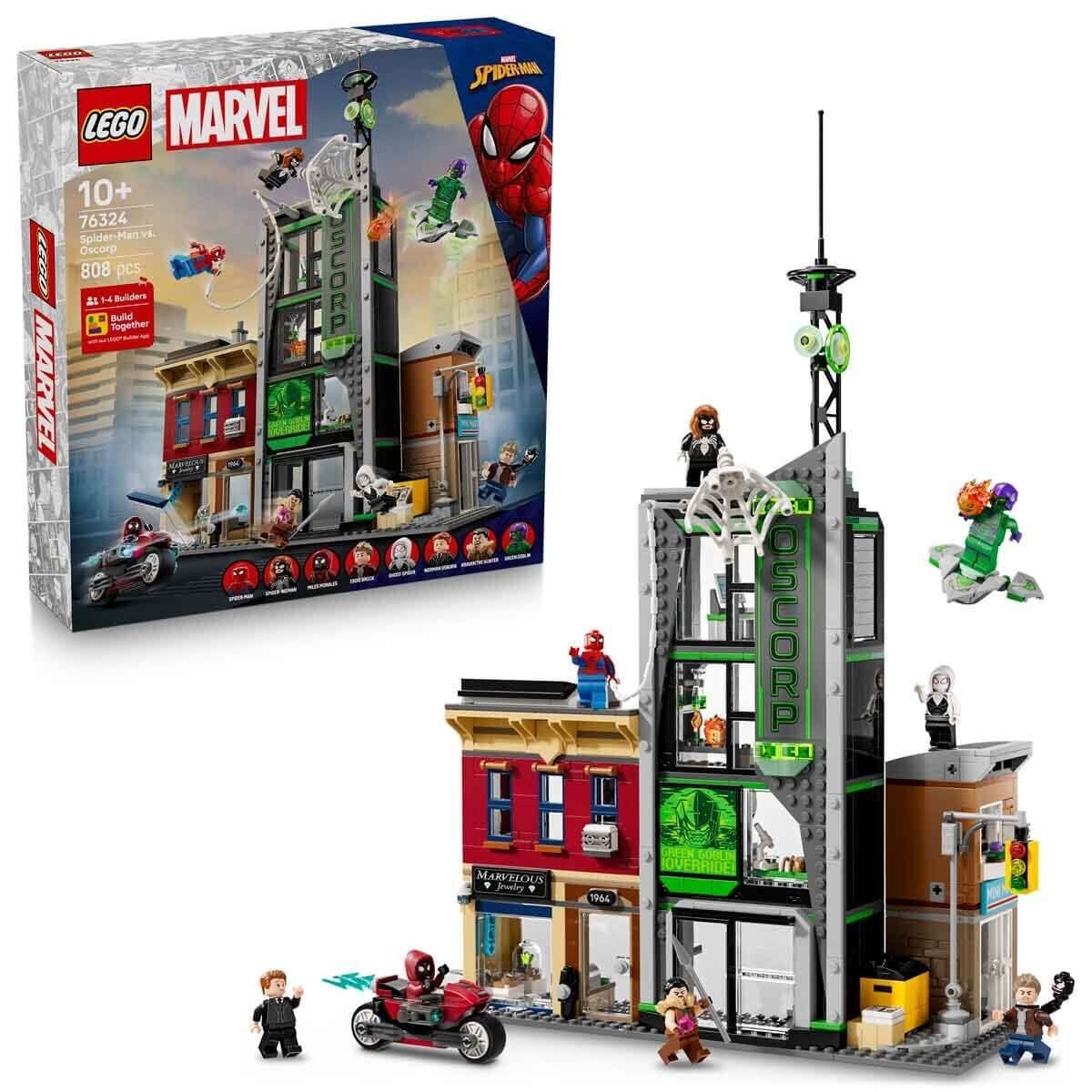 76324 Lego Marvel Örümcek Adam, Oscorpa Karşı 808 Parça +10 Yaş