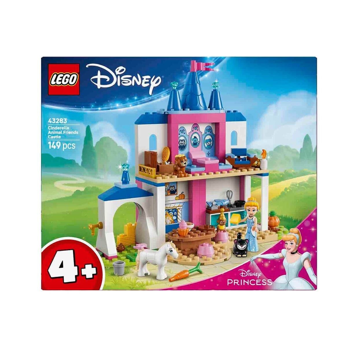 43283 Lego Disney Princess Sindirella Ve Hayvan Dostları Şatosu 149 Parça +4 Yaş