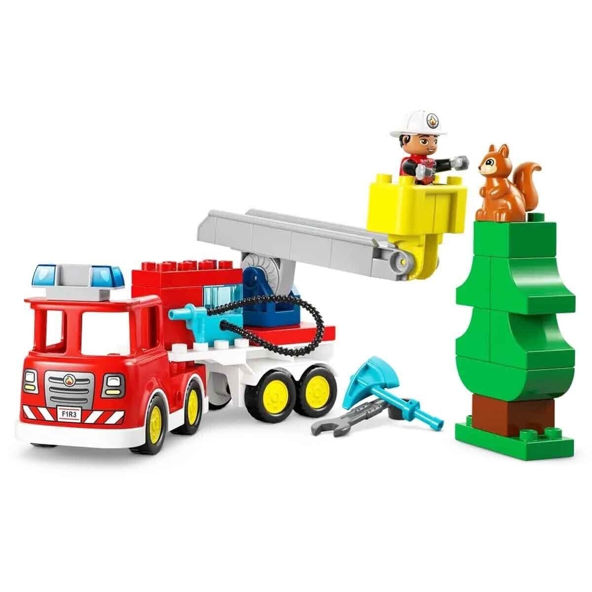 10473 Lego Duplo Hortumlu İTfaiye Aracı Ve İTfaiyeci 28 Parça +2 Yaş