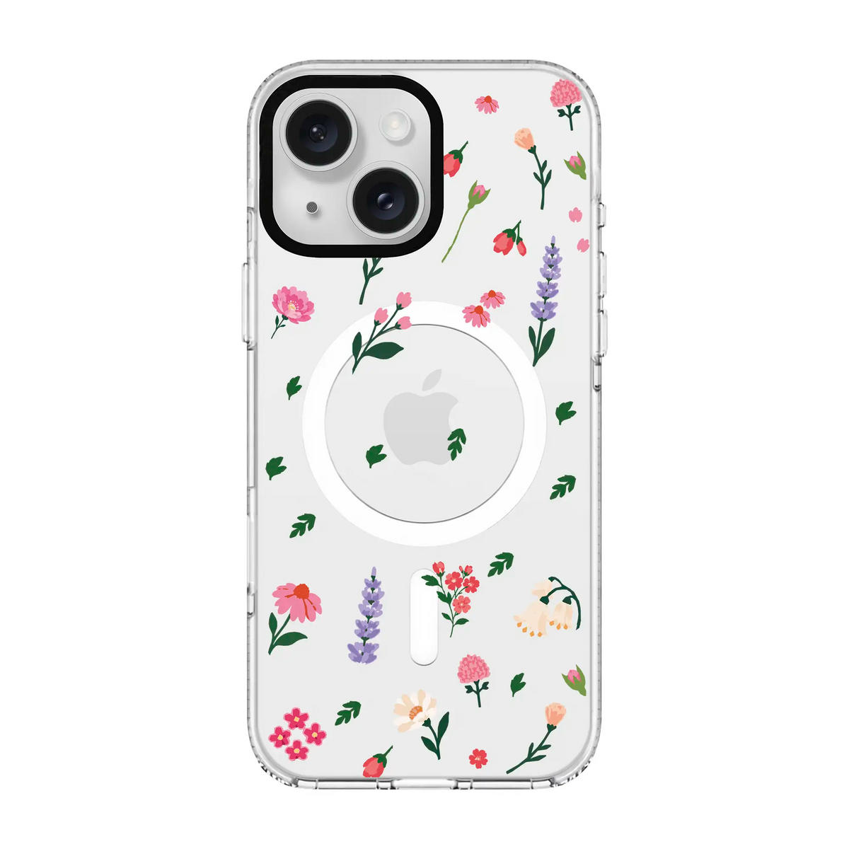 KiŞiYe Özel Little Blossoms Şeffaf-Clear Kılıf Magsafe Özellikli - Iphone 17E