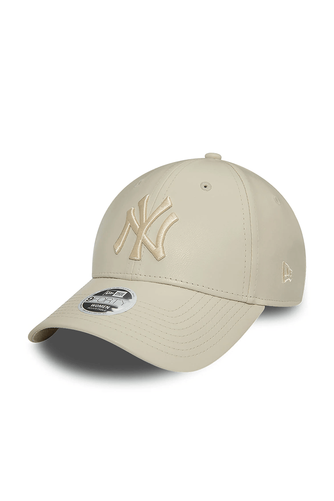 New Era | Yankees Faux Leather Womens Stone 9FORTY Adjustable Cap | Milagron
