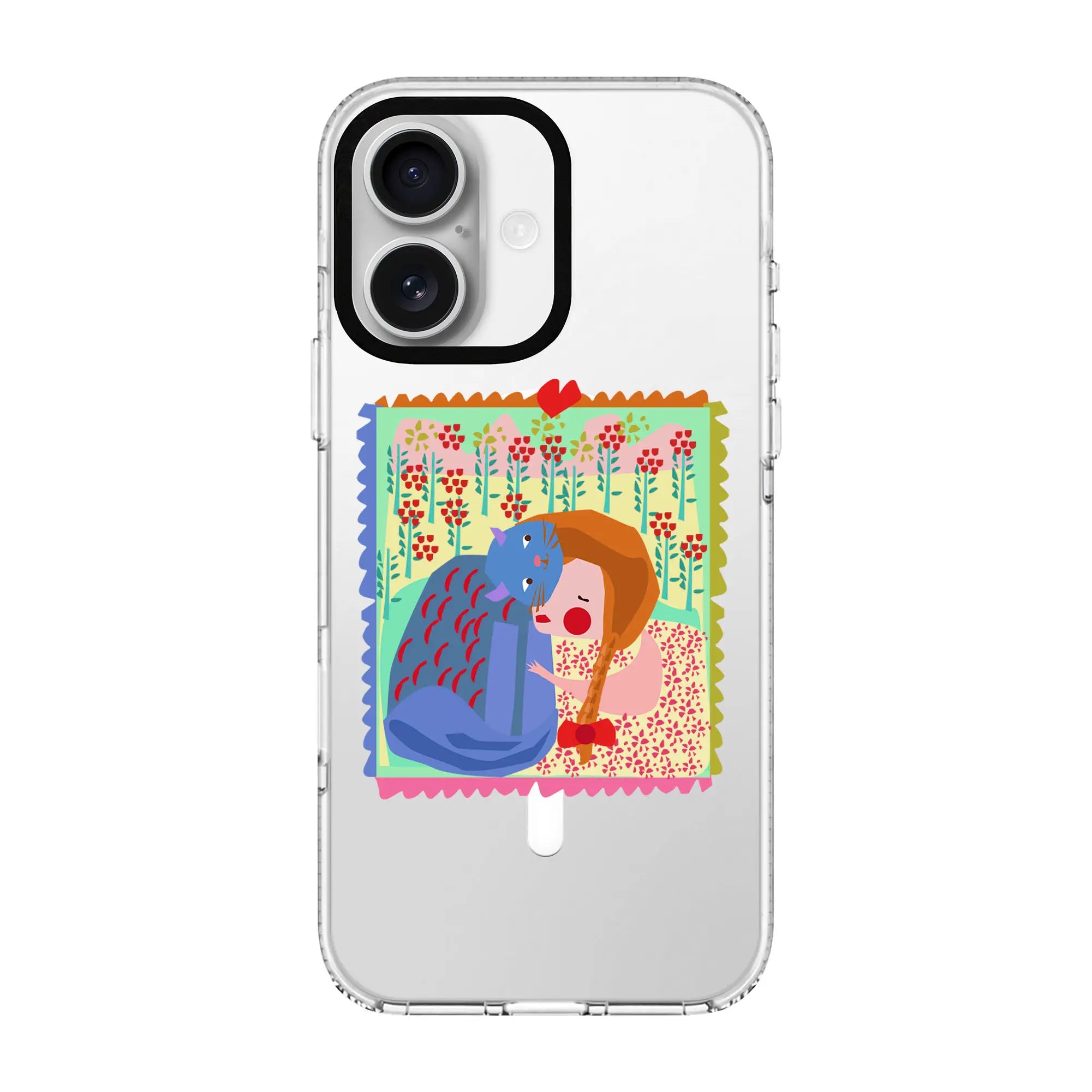 Kedi Posta Pulu-Clear Kılıf Magsafe Özellikli - Iphone 16