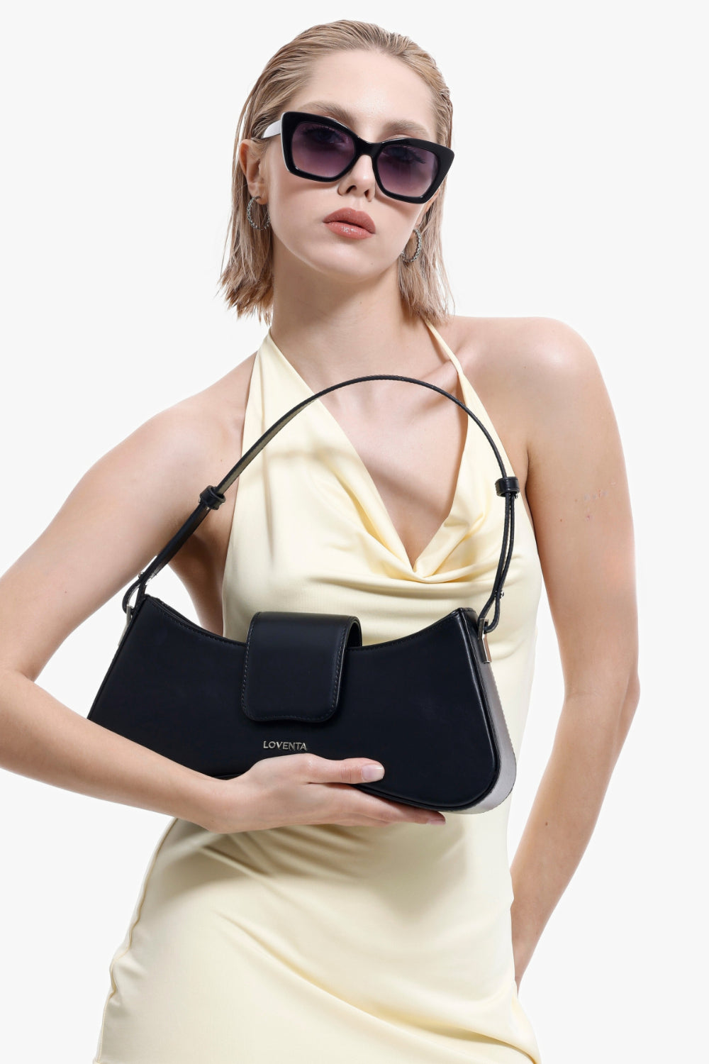 Ayarlanabilir Askılı Omuz Çantası Greta Siyah - 2