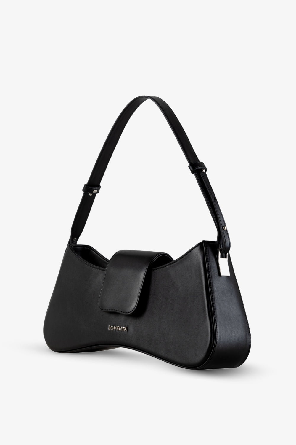Ayarlanabilir Askılı Omuz Çantası Greta Siyah - 3