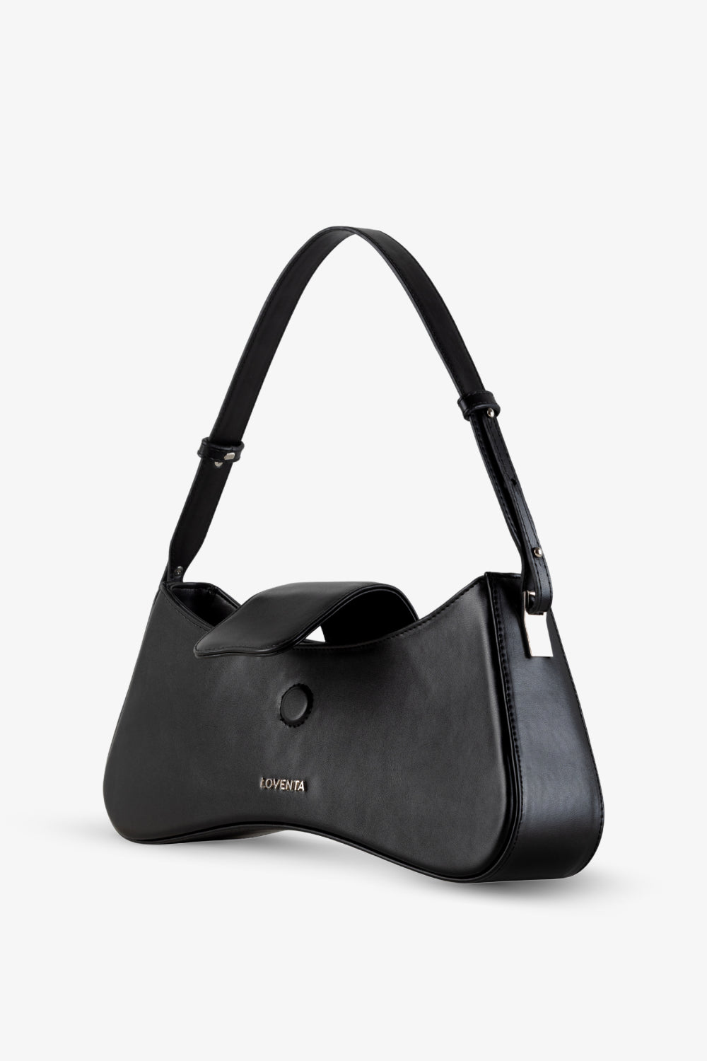 Ayarlanabilir Askılı Omuz Çantası Greta Siyah - 4
