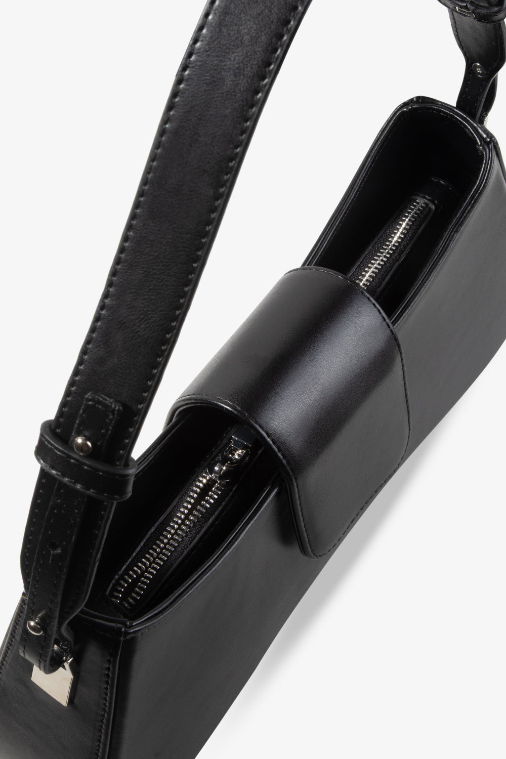 Ayarlanabilir Askılı Omuz Çantası Greta Siyah - 5