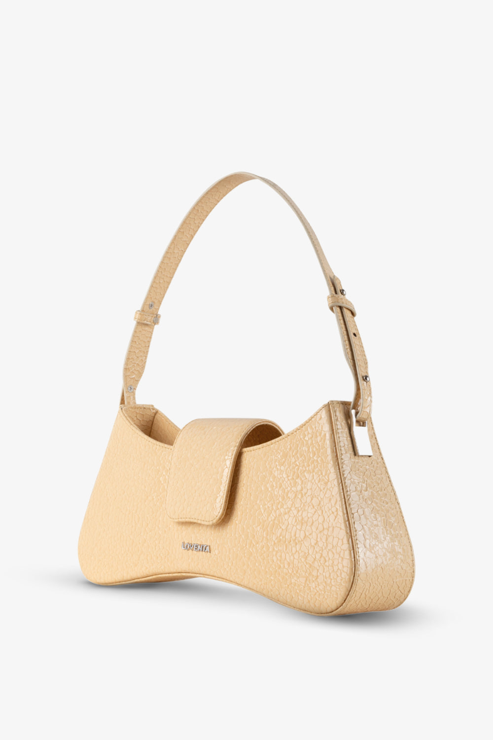 Ayarlanabilir Askılı Omuz Çantası Greta Açık Sarı - 3