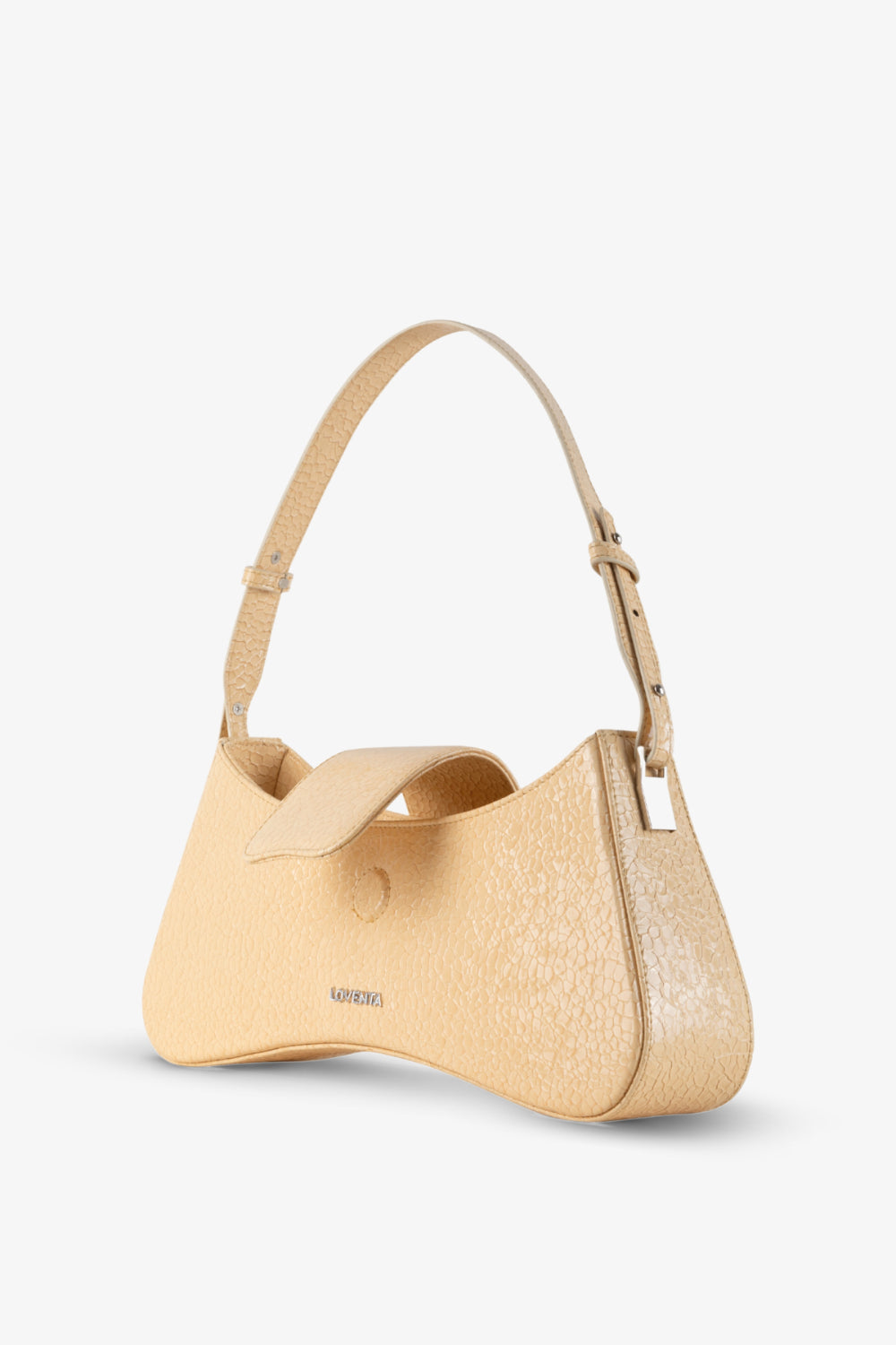 Ayarlanabilir Askılı Omuz Çantası Greta Açık Sarı - 4