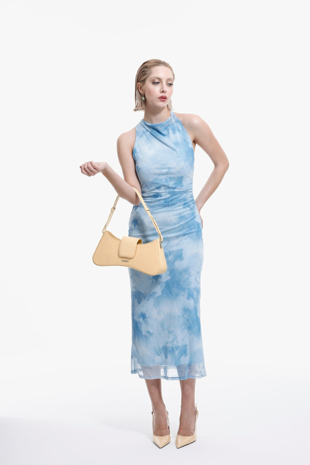 Ayarlanabilir Askılı Omuz Çantası Greta Açık Sarı - 6