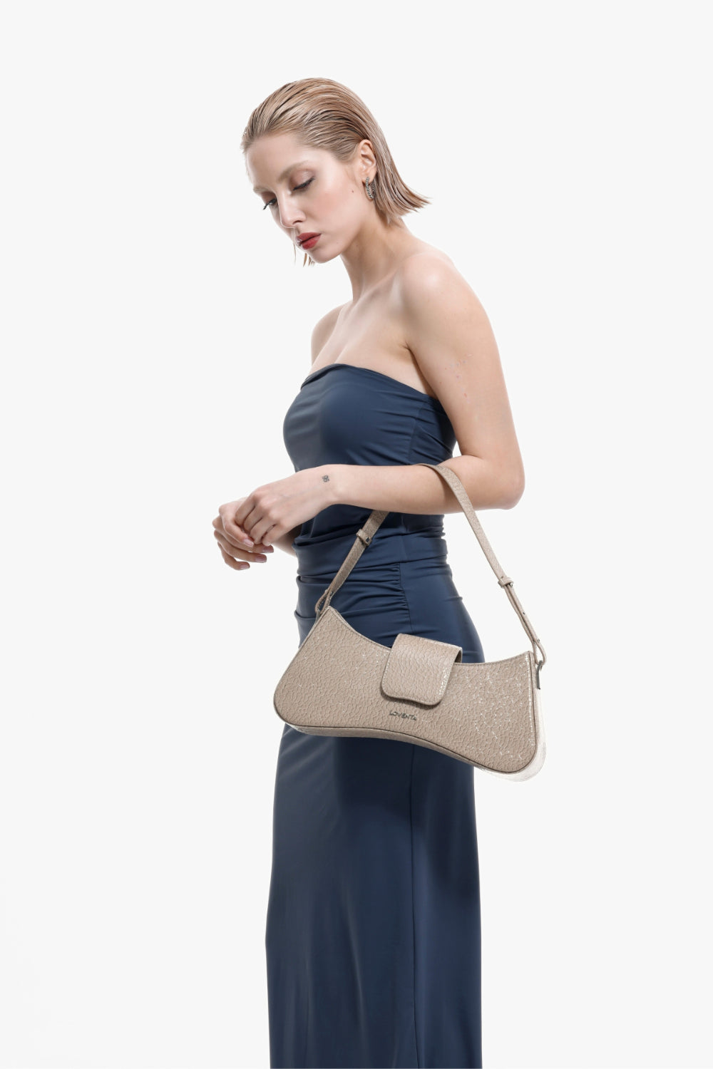 Ayarlanabilir Askılı Omuz Çantası Greta Vizon - 1