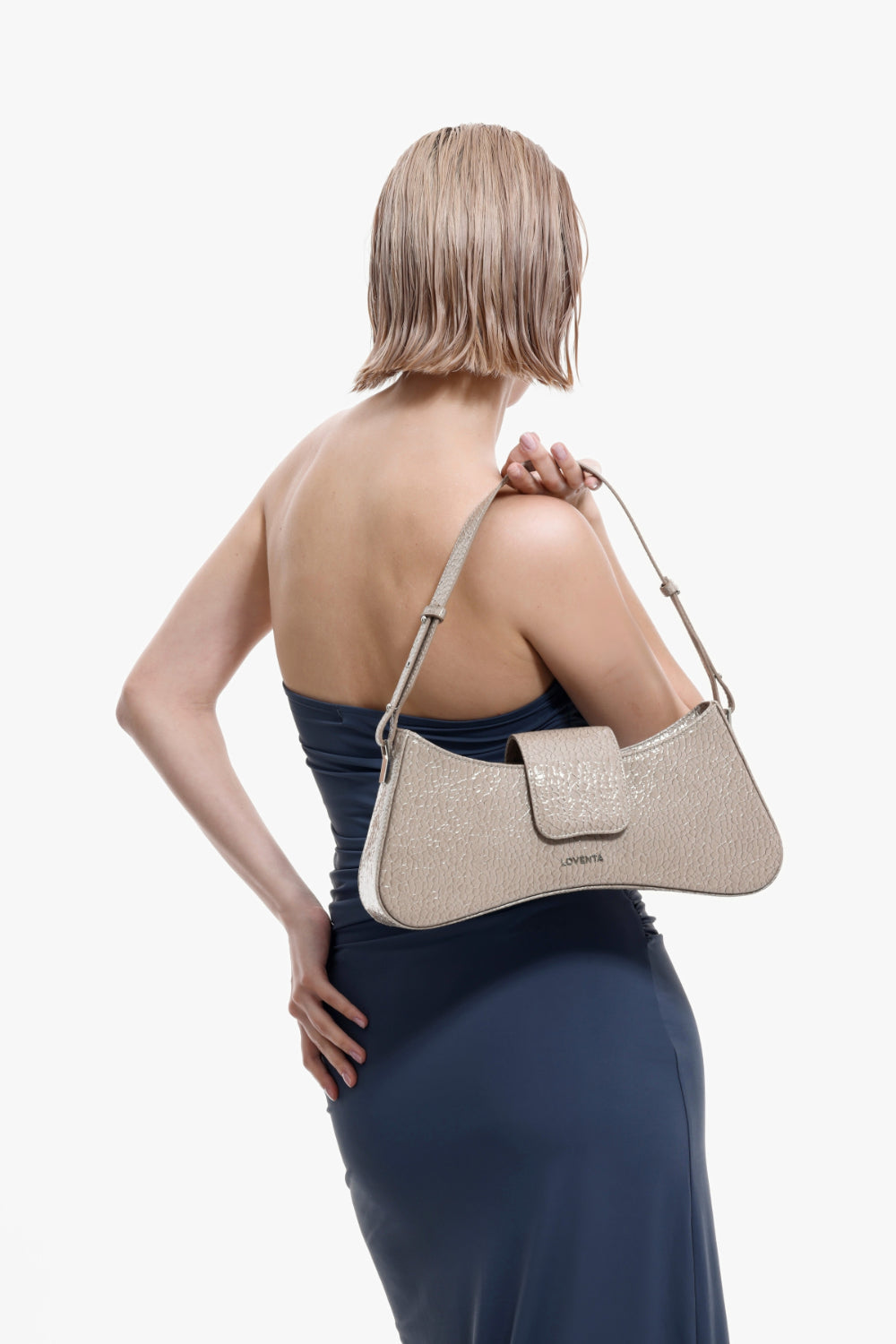 Ayarlanabilir Askılı Omuz Çantası Greta Vizon - 2