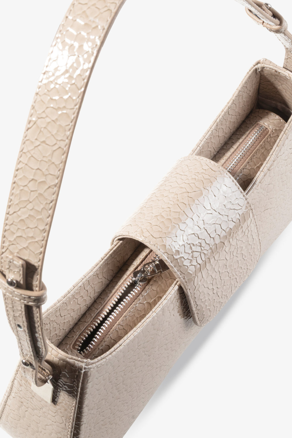 Ayarlanabilir Askılı Omuz Çantası Greta Vizon - 5