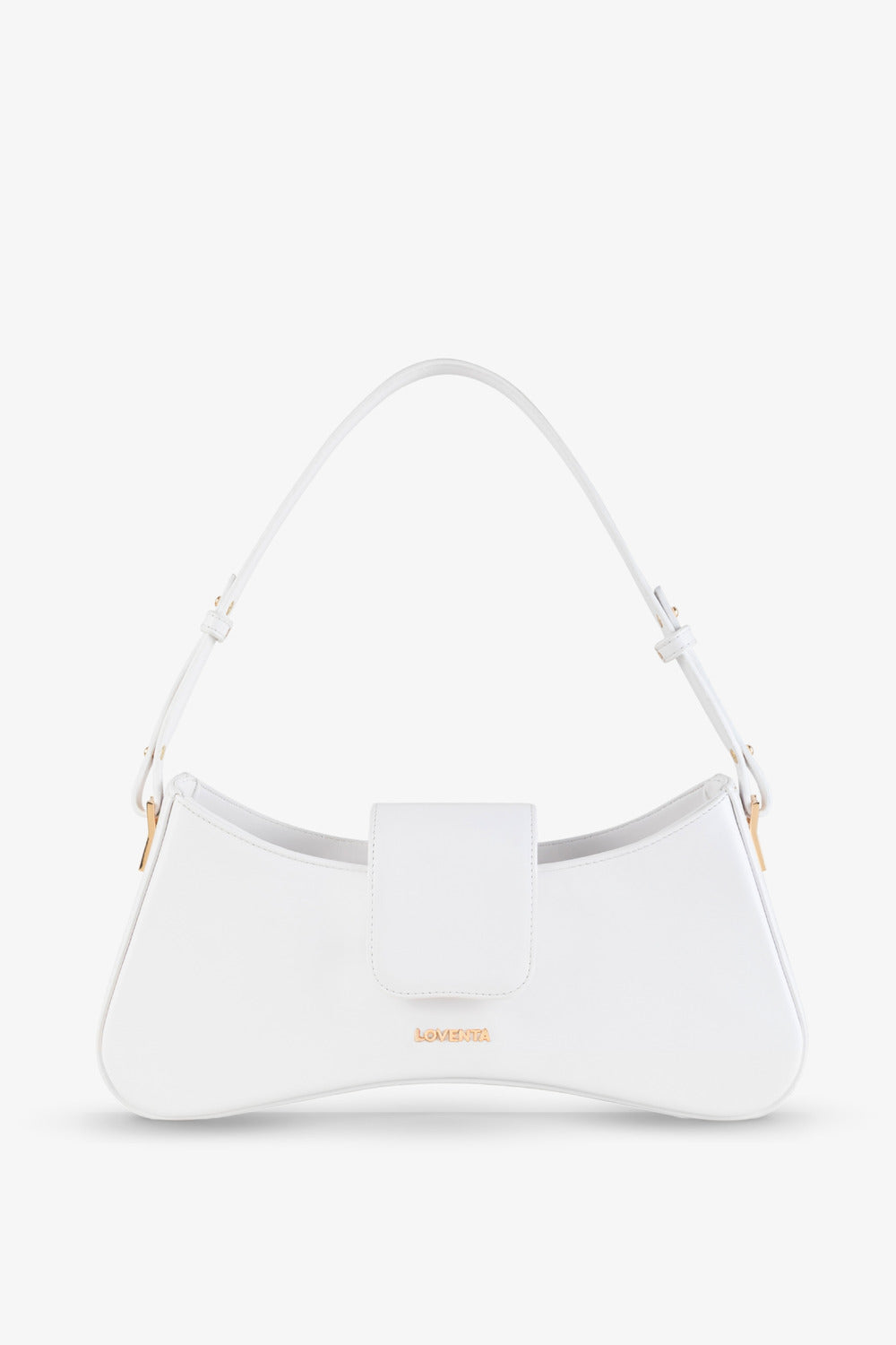 Ayarlanabilir Askılı Omuz Çantası Greta Beyaz - 0