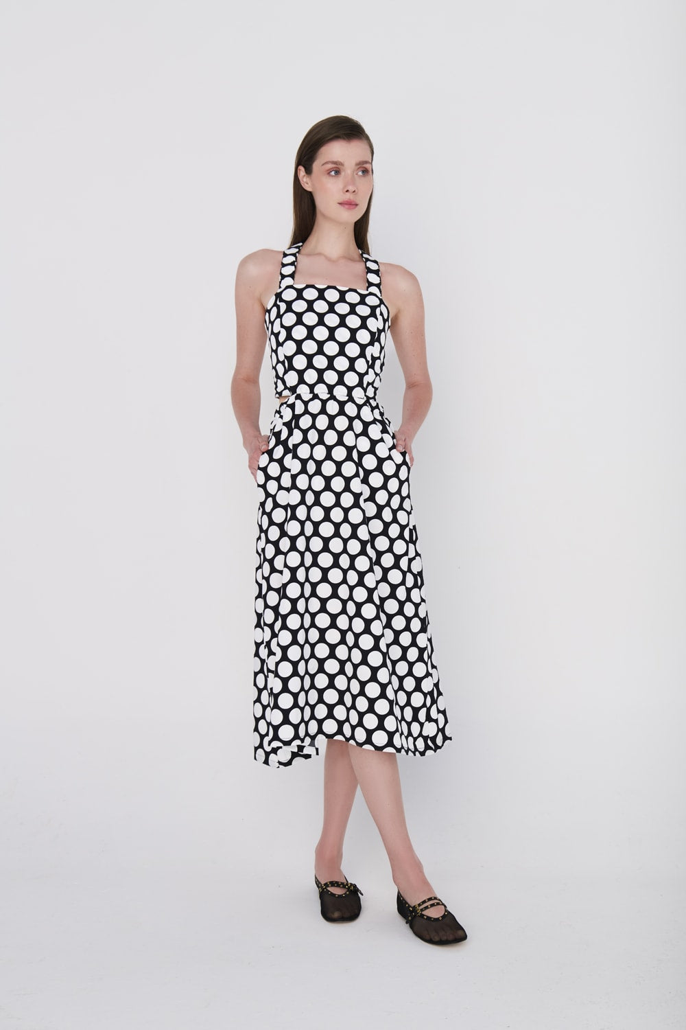 Matsumoto Sırt Lastik Detaylı Elbise - 1