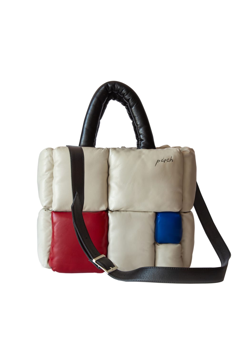 Renkli Deri Tote Çanta – El Yapımı Omuz Askılı Deri Çanta - 1