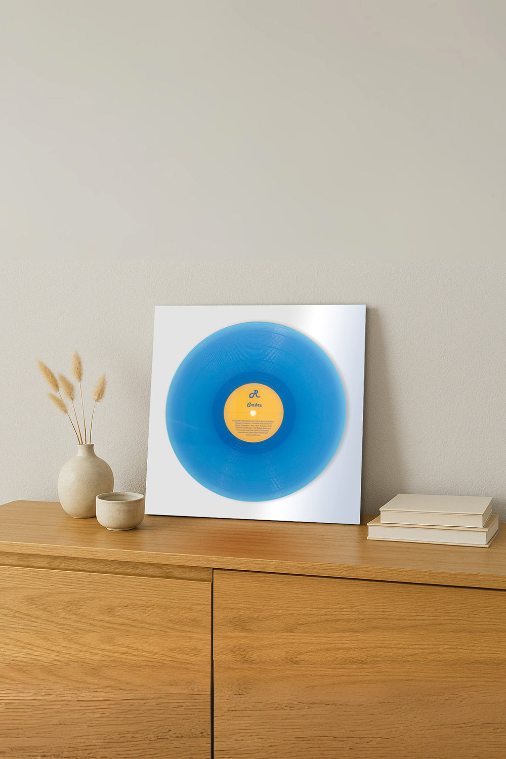 Ombre - Plak - Duvar Dekorasyonu - Mavi - 1