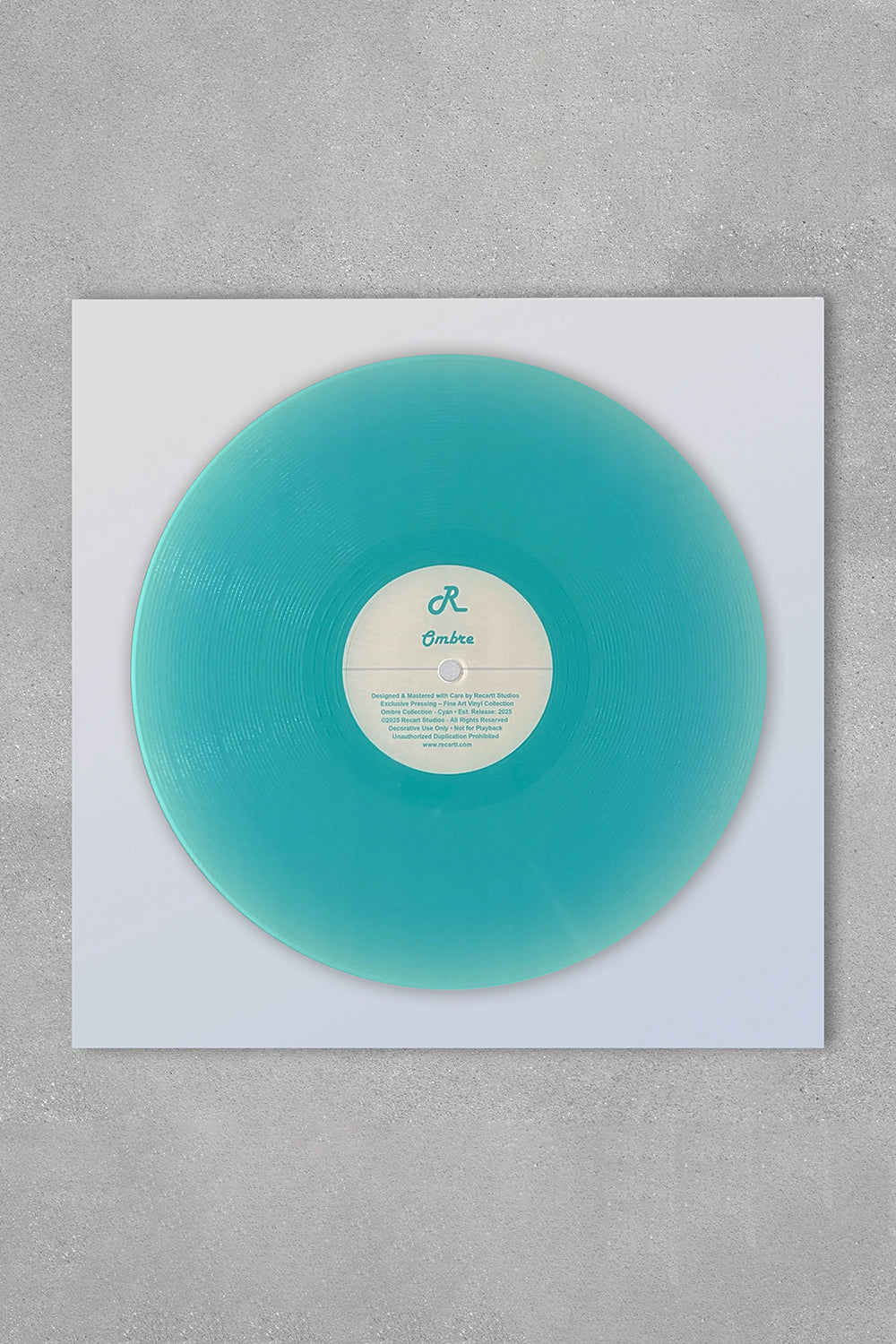 Ombre - Plak - Duvar Dekorasyonu - Turkuaz - 0