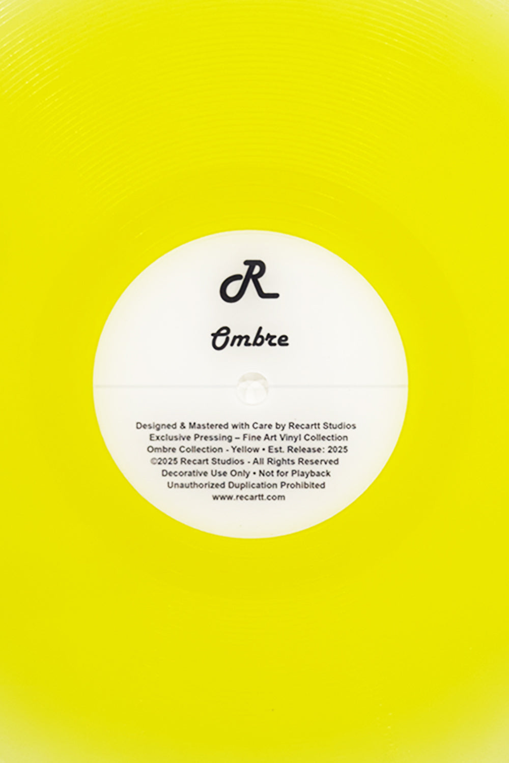 Ombre - Plak - Duvar Dekorasyonu - Sarı - 2