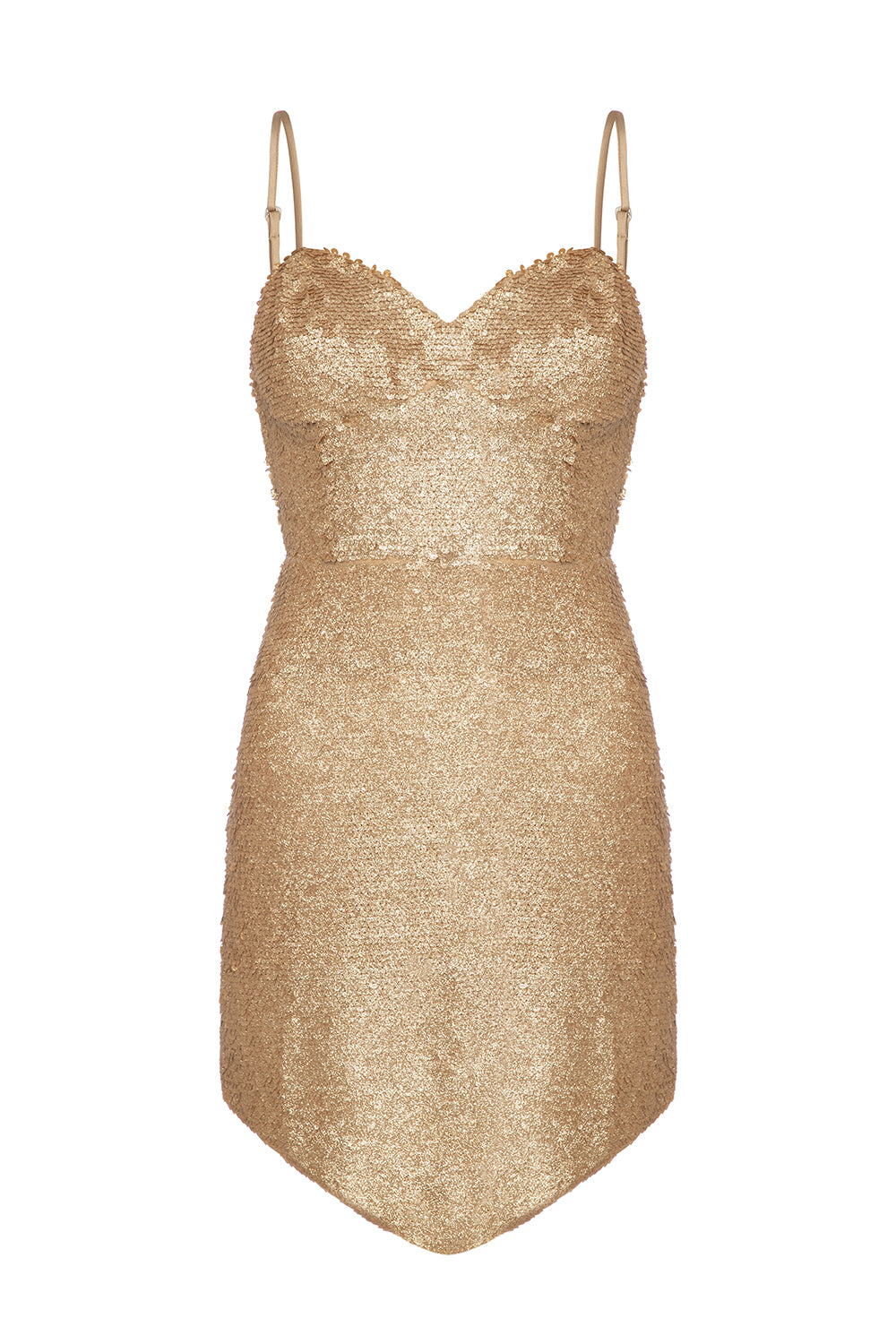 Gold Pullu Mini Abiye Si̇ren - 1