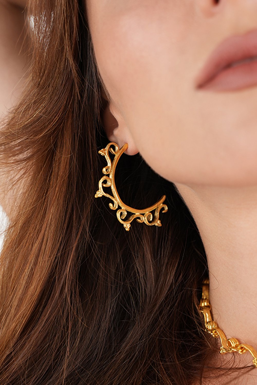 İnanna Large Halka Küpe - 0