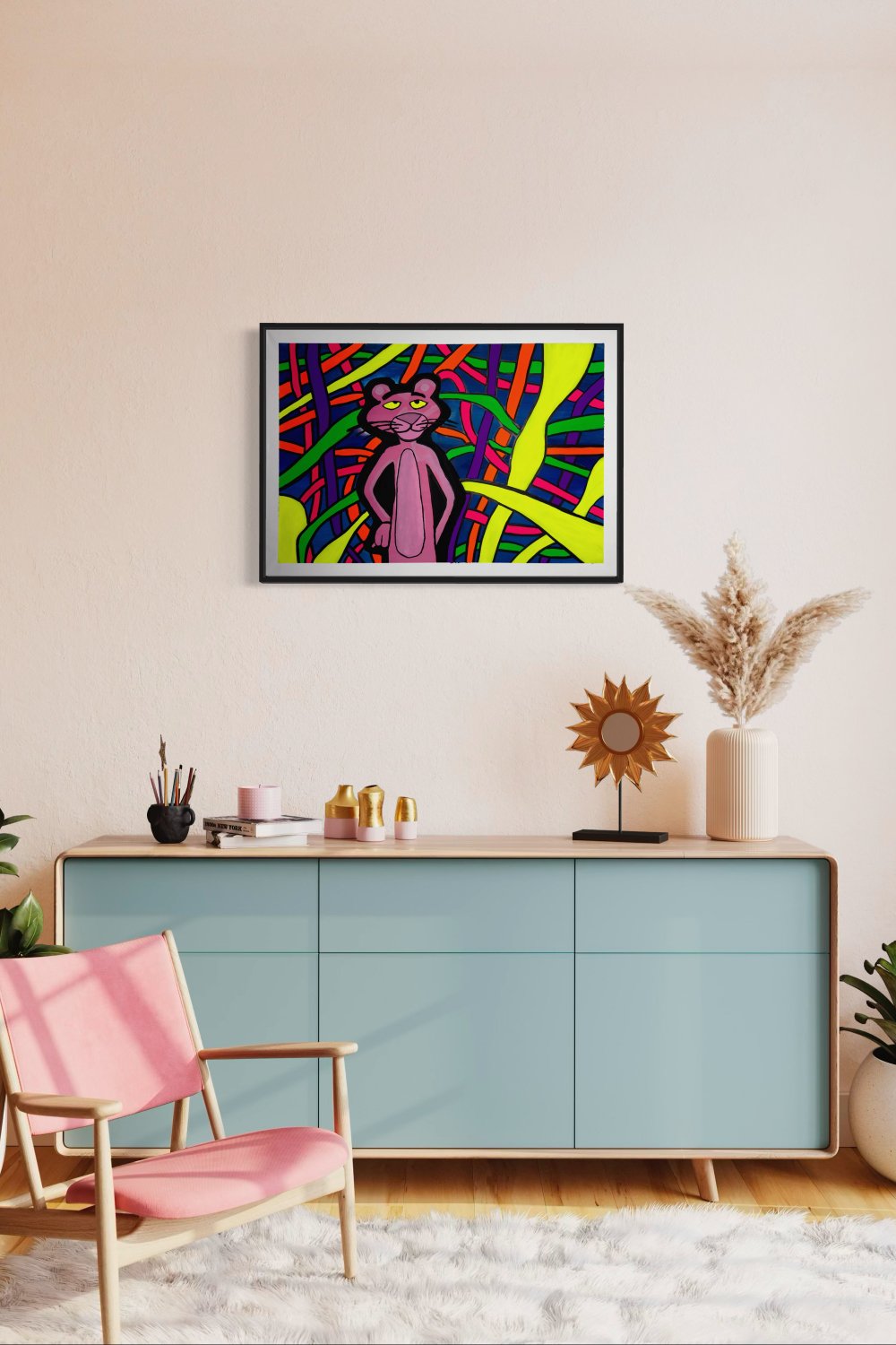 The Groovy Cat Tuval - 4