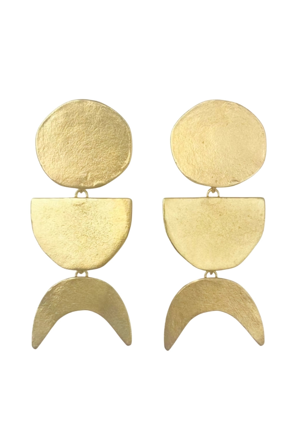 Large Moon Phase Küpe - 0