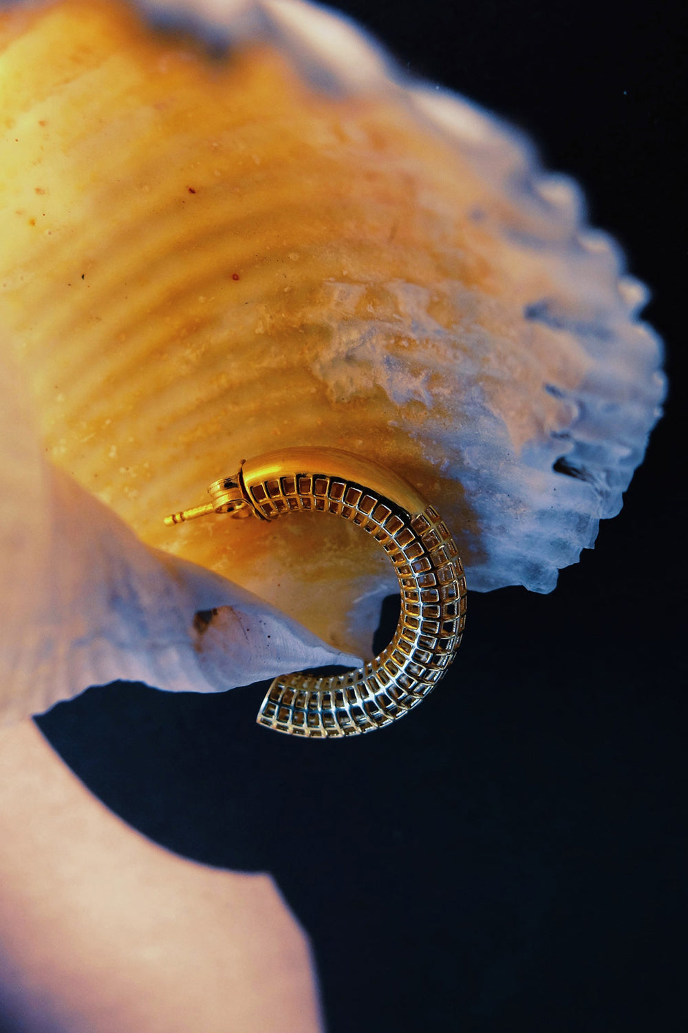 Luki 14 Ayar Mikro Altın Kaplama Gümüş Halka Kadın Küpe - 4