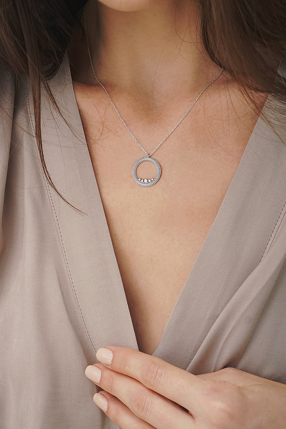 Maxi Princess Semita 925 Ayar Gümüş Kadın Kolye - 4