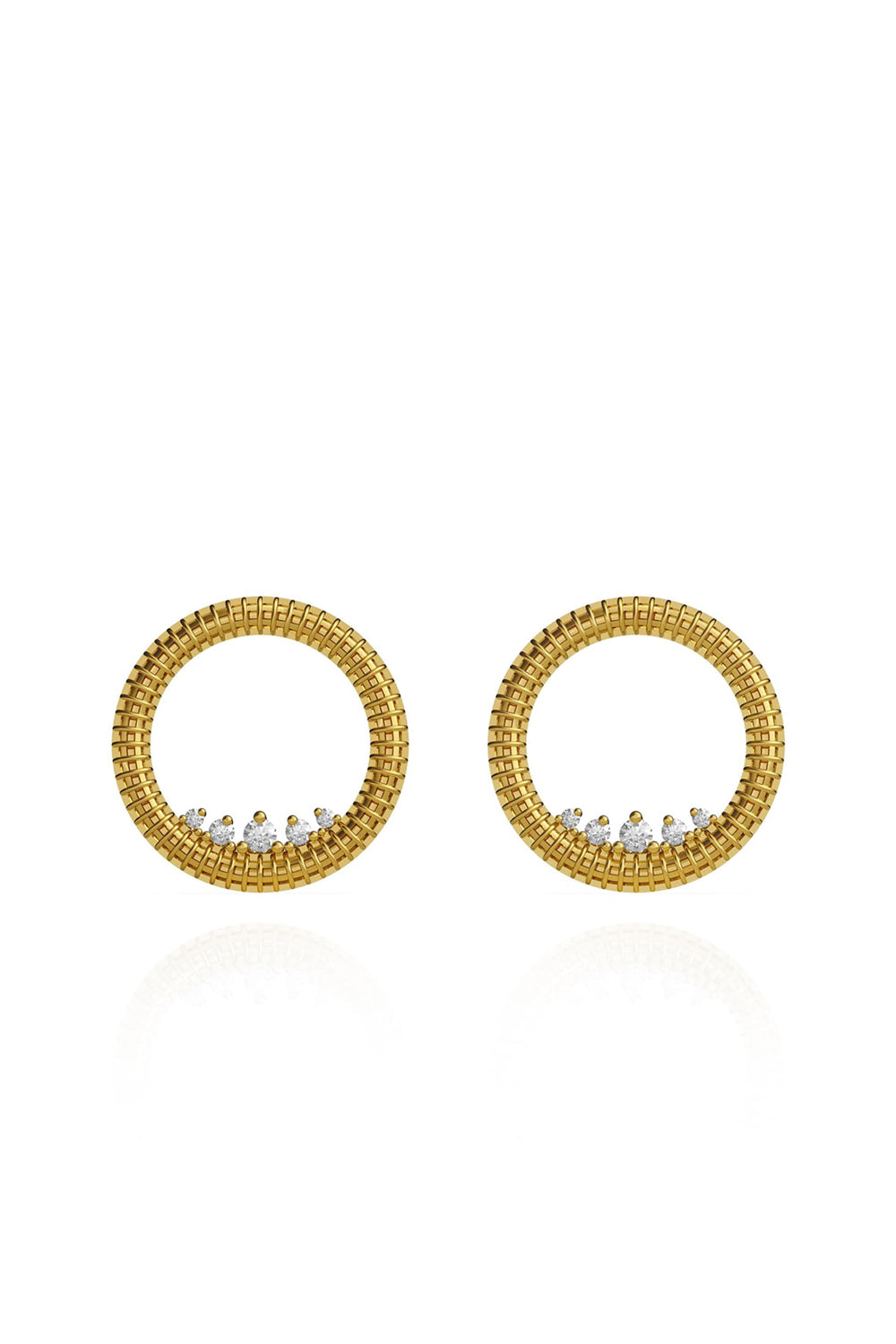 Maxi Princess Semita Altın Kaplama Küpe - 0