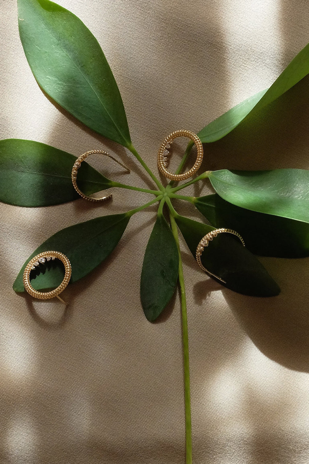 Maxi Princess Semita Altın Kaplama Küpe - 3