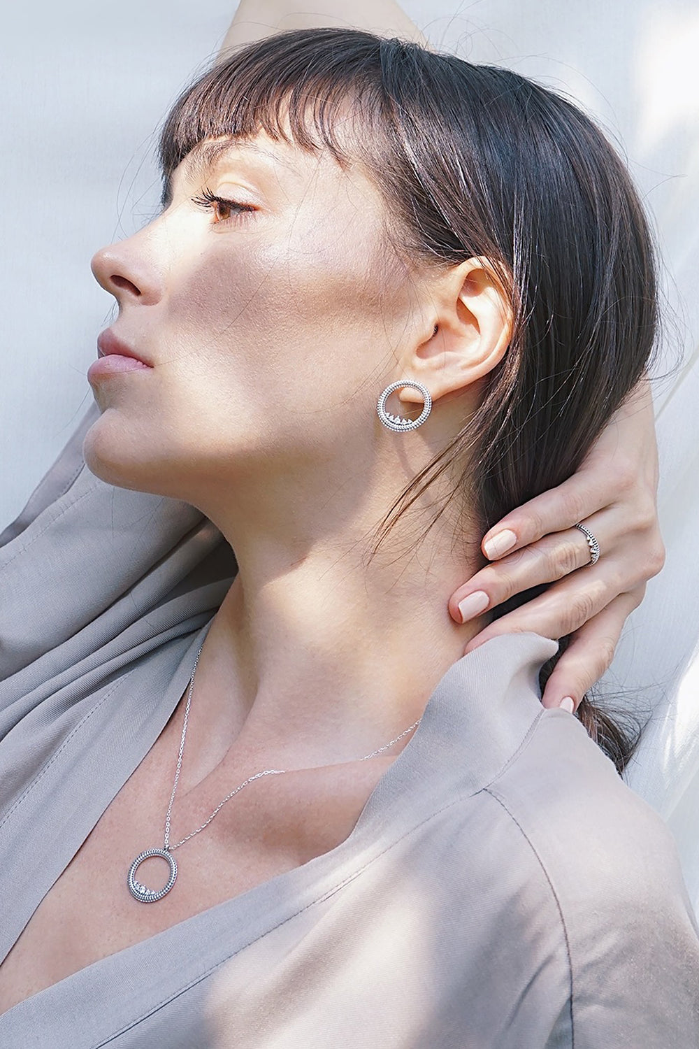 Maxi Princess Semita Gümüş Küpe - 2