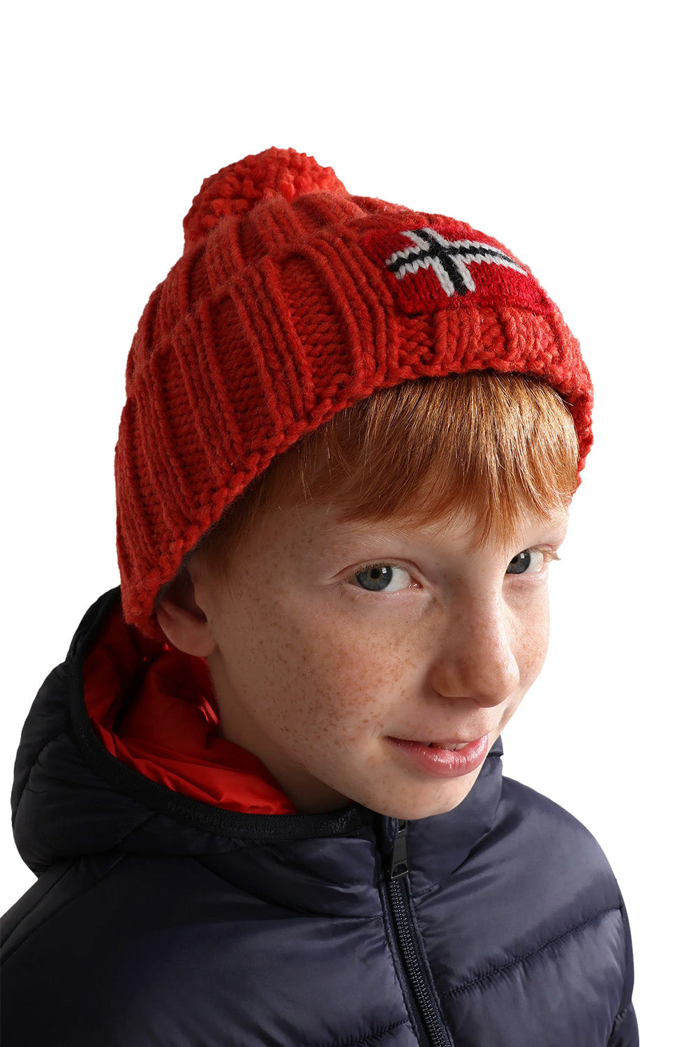 Kids Semiury 6 Red Goji Ponponlu Kırmızı Çocuk Bere - 2