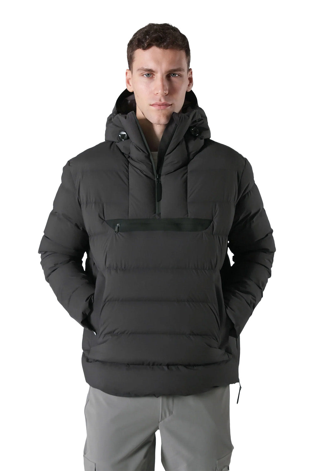 Half Zip Voyager Kaz Tüyü Mont - 3