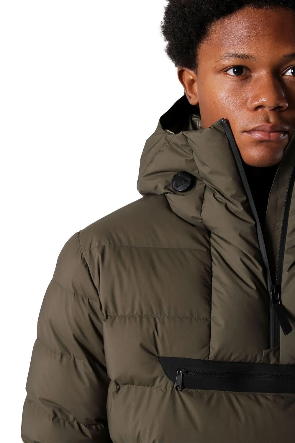 Half Zip Voyager Kaz Tüyü Mont - 4