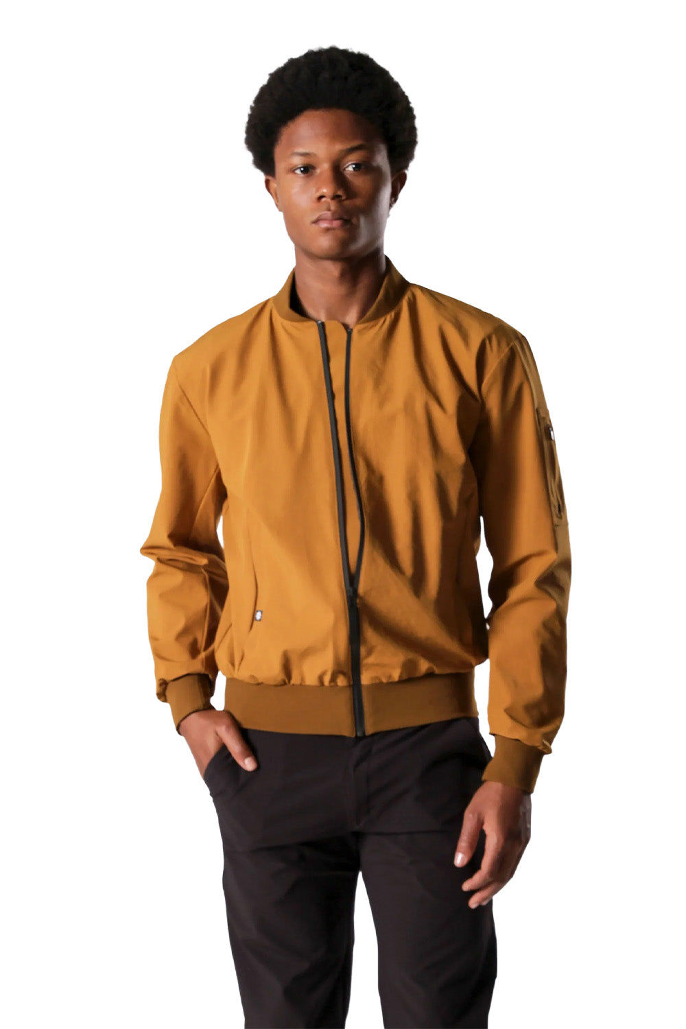 Dokulu Insulated Bomber Ceket - 0