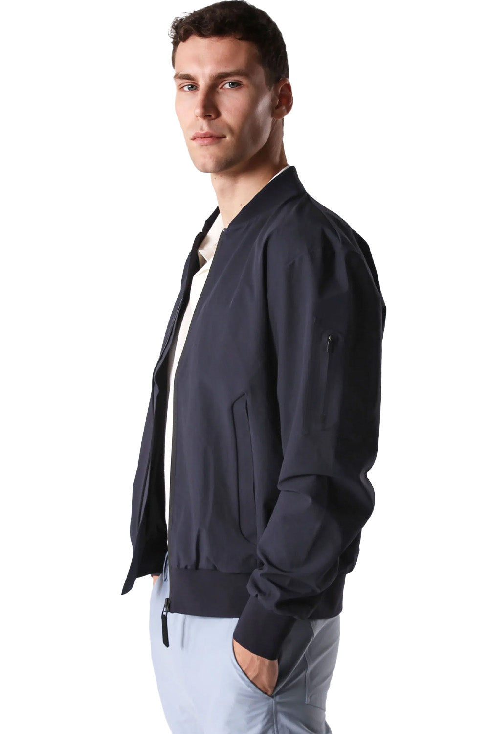 Dokulu Insulated Bomber Ceket - 1