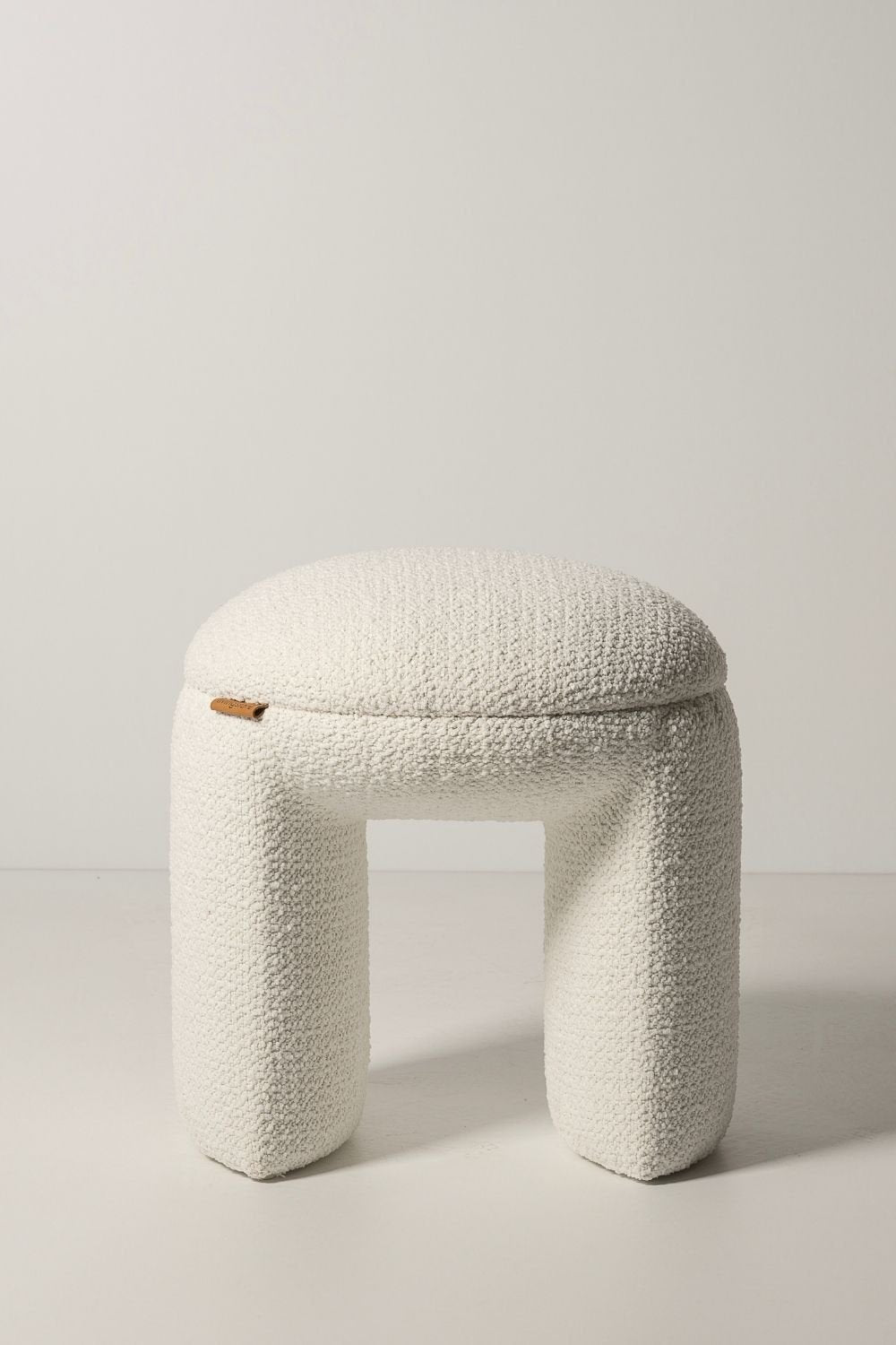 Macaron Puf | Beyaz Renkli Minimal Ve Şık Oturma Pufu - 1