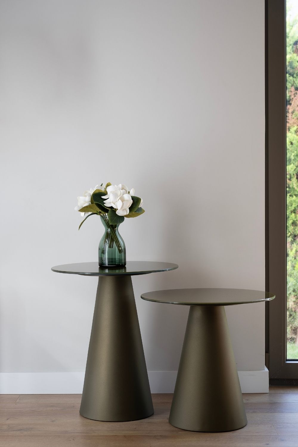 Modern Yeşil Sehpa Cone | Yeşil Tonlarıyla Salon Ve Balkon İçin Dekoratif Sehpa - 0