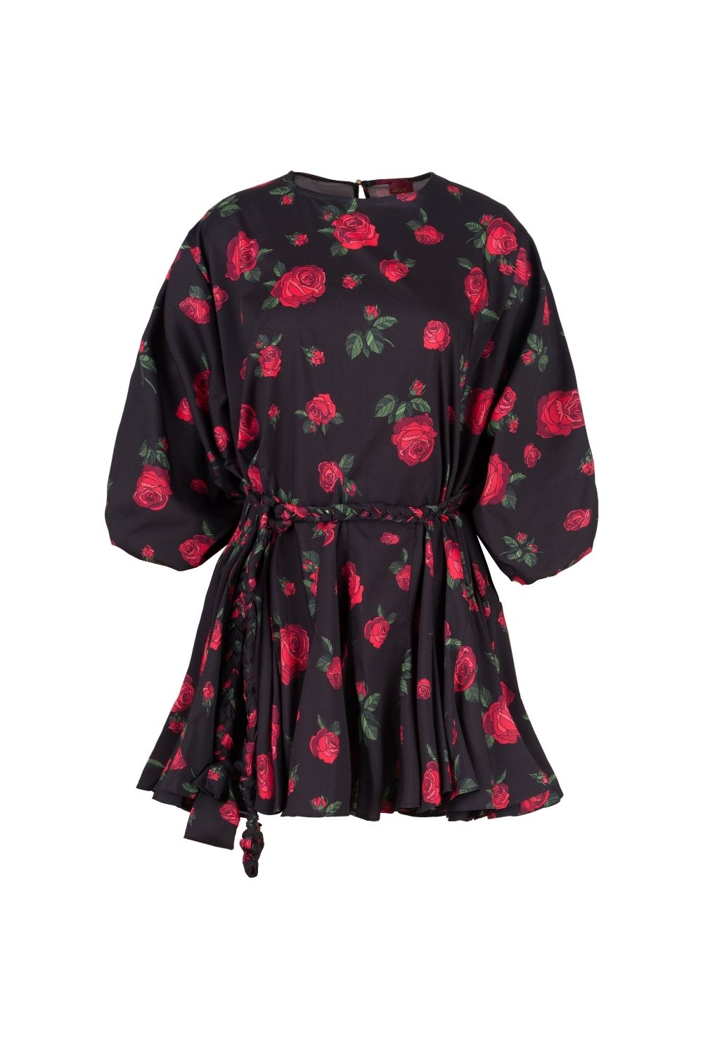 Elora Çiçek Desenli Mini Elbise - 1