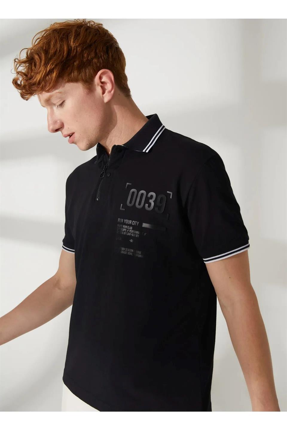 Polo Yaka %100 Pamuk Slim Fit Erkek T Shirt - 2