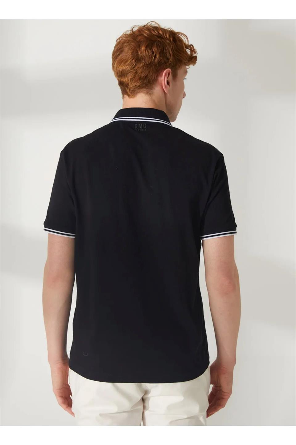 Polo Yaka %100 Pamuk Slim Fit Erkek T Shirt - 3