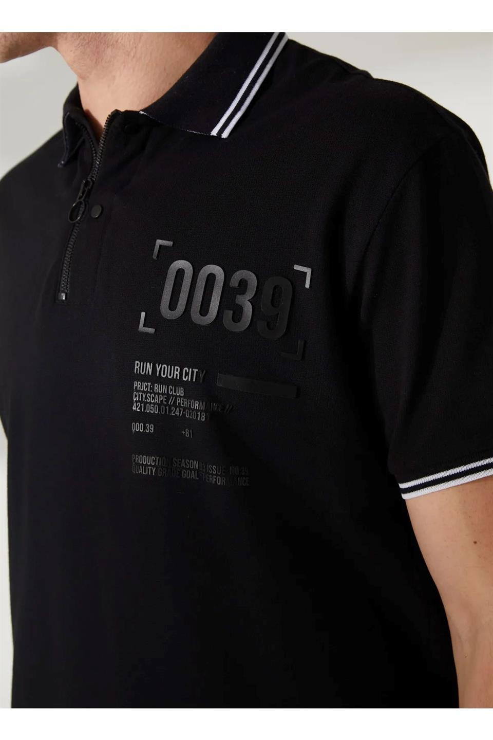 Polo Yaka %100 Pamuk Slim Fit Erkek T Shirt - 4