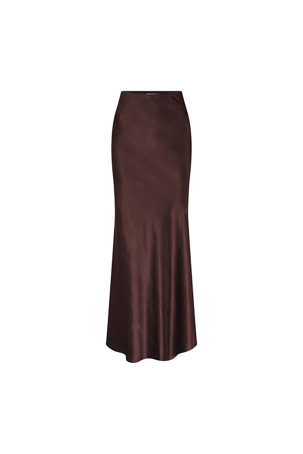 Larissa Brown Maxi Satin Skirt - 1