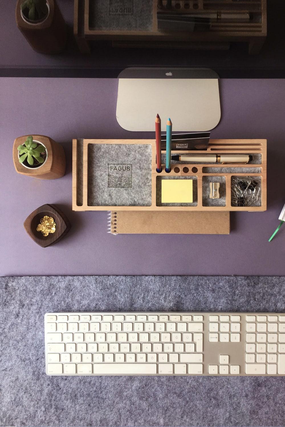 Mini Sharpy Masa Düzenleyici (Gri) - 6