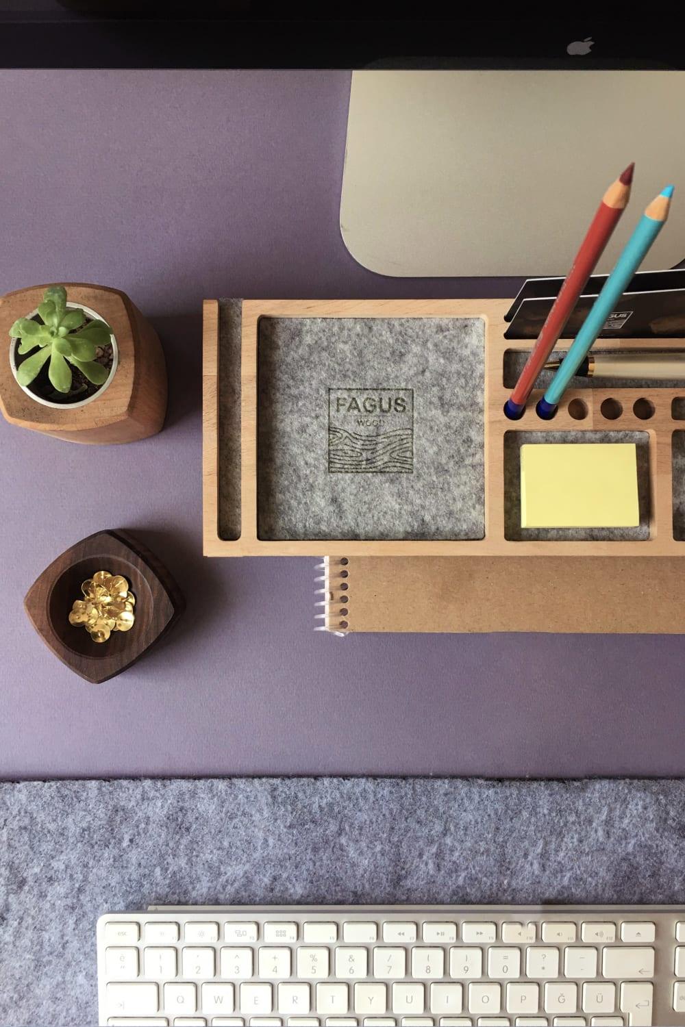 Mini Sharpy Masa Düzenleyici (Gri) - 7