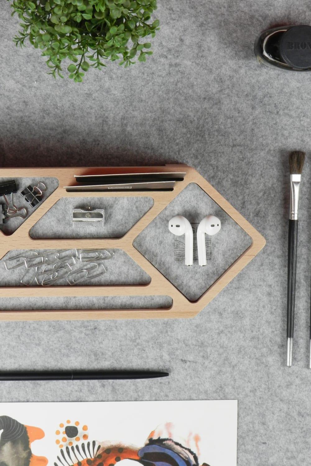 Mini Slash Masa Düzenleyici (Gri) - 4