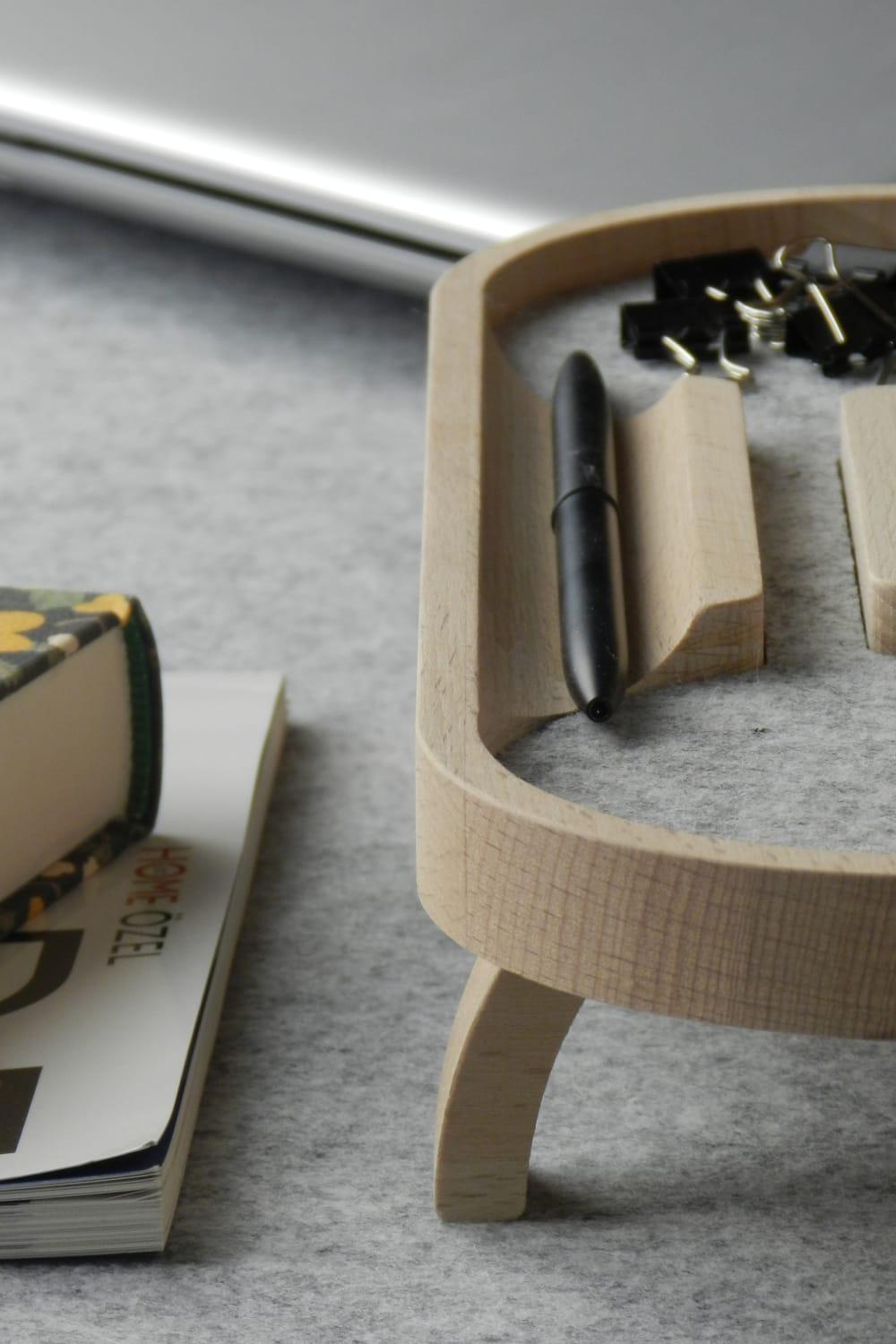 Mini Round Masa Düzenleyici (Gri) - 3