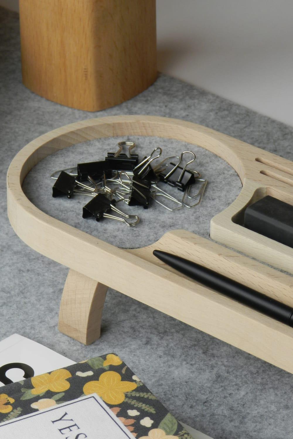 Mini Round Masa Düzenleyici (Gri) - 5